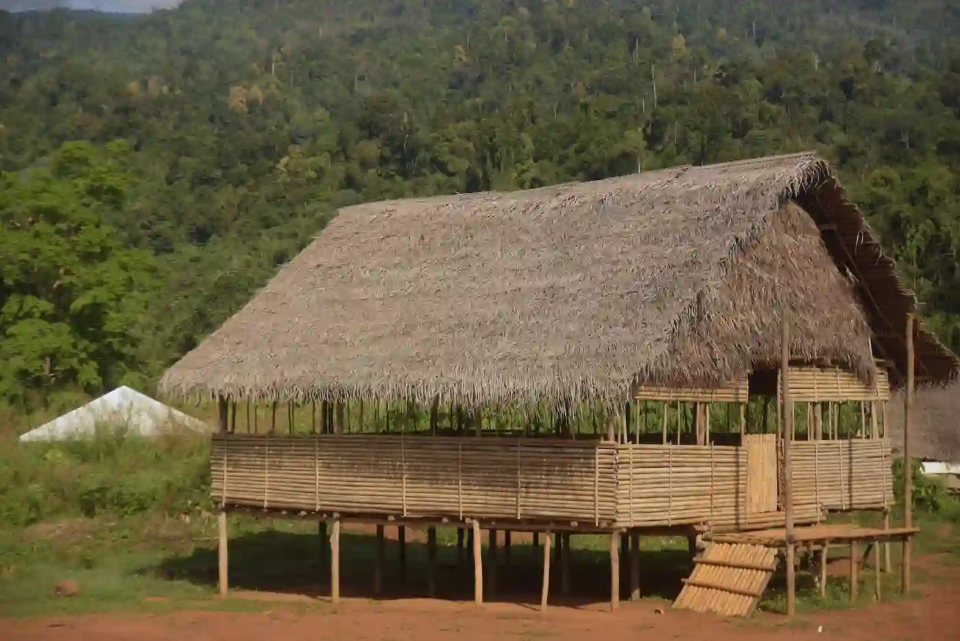 A Temiar meeting hall